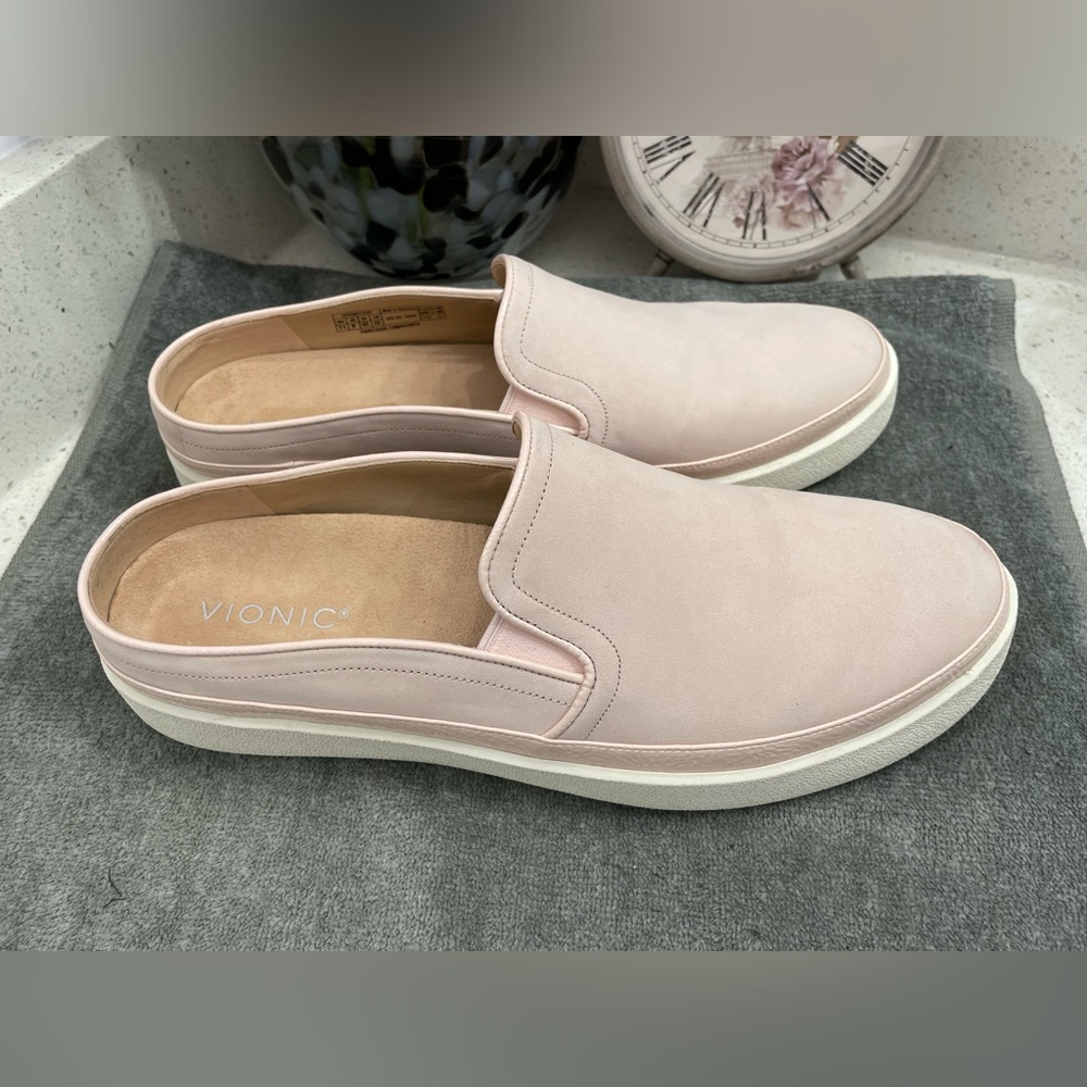 Vionic Pink Effortless Mules Sz 11